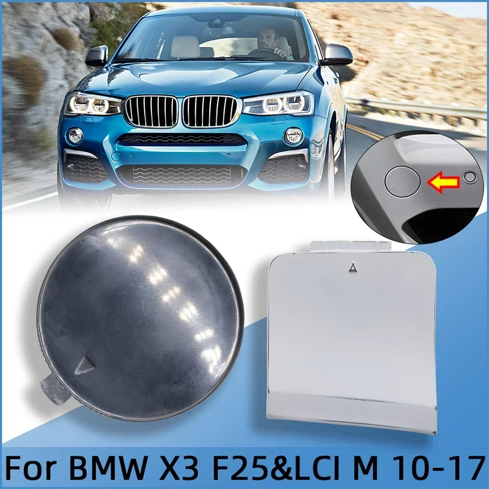 Car Accessories Front Rear Bumper Tow Hook Cover Cap Hauling Shell For BMW X3 F25/LCI M-Sport 2010-2017 High Quality Spray Paint