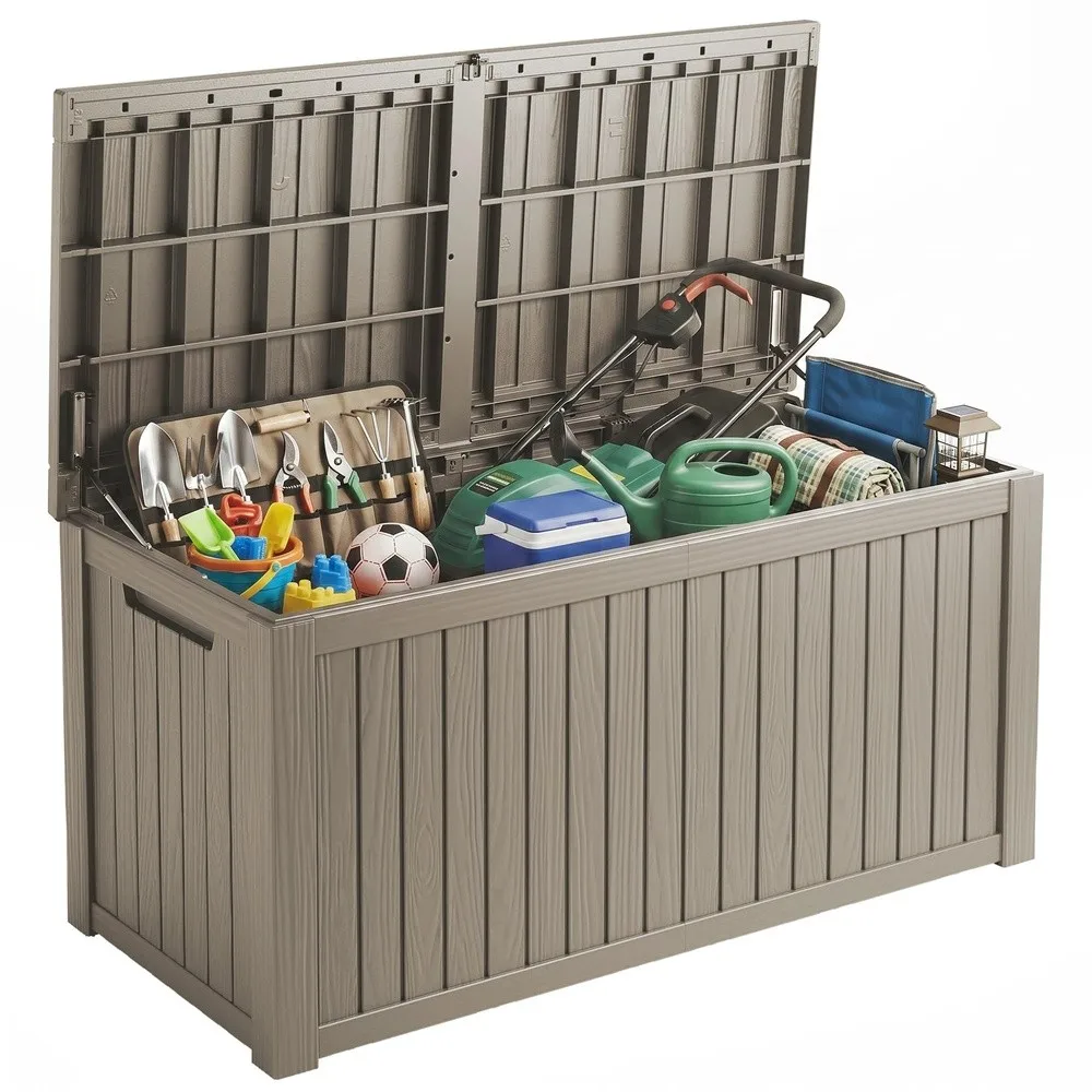 Outdoor Storage Box 200 Gallon Waterproof Deck Box [Upgraded 3.0]