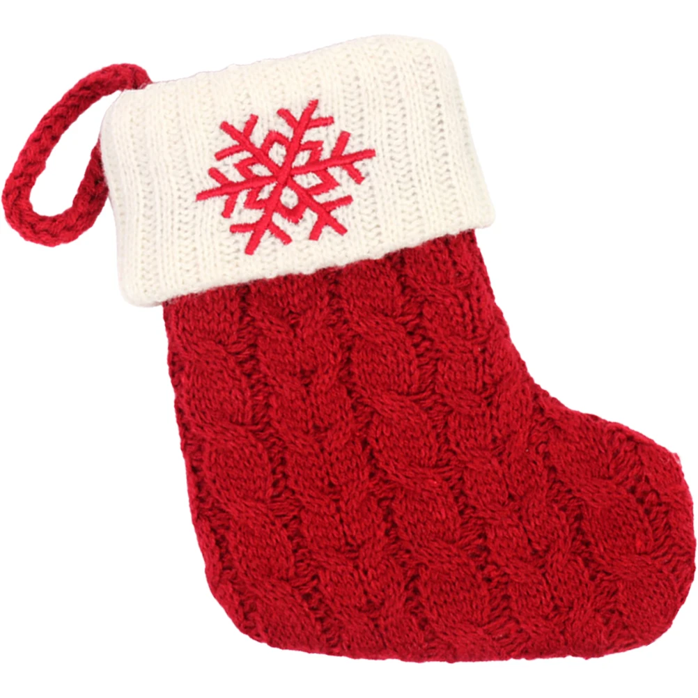 

Christmas Stocking Decorations Festive Snowflake Design Gift Bag for Tree Fireplace Holder Holiday nament Xmas Party