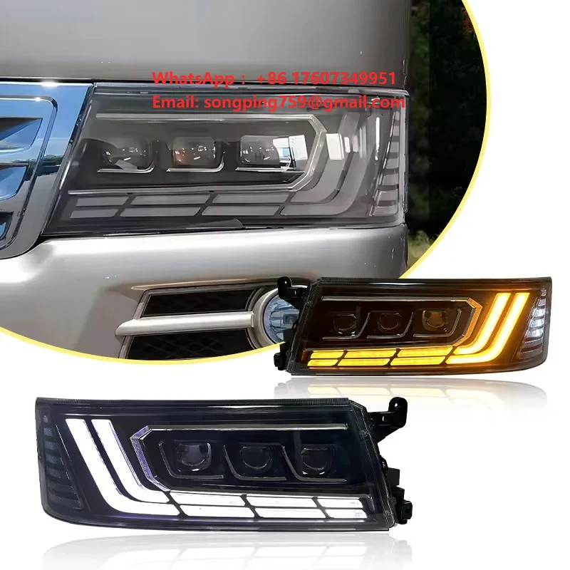 YU GUANG LED Head Light for Toyota Coaster 2007-2019 Bus Parts Upgrade 24V LED Headlamp 2010 toyota coaster Headlight