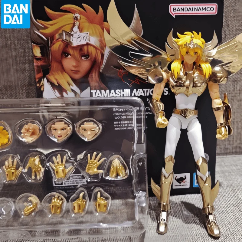 

Original Bandai Mythos Cloth Saint Seiya Gold Limited Edition Hyoga Original Anime Character Model Desktop ornament gift