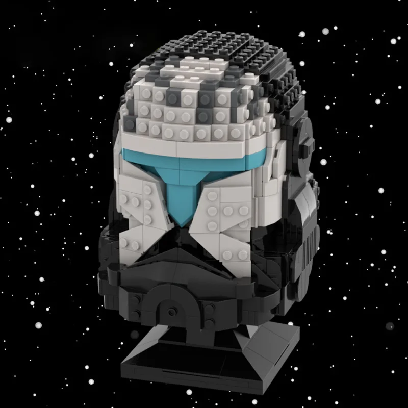 889 PCS Knight Helmet Build Scorch Helmet MOC Customize Modular Building Block Simple Popular Model DIY Boys Assembly Toy Gift