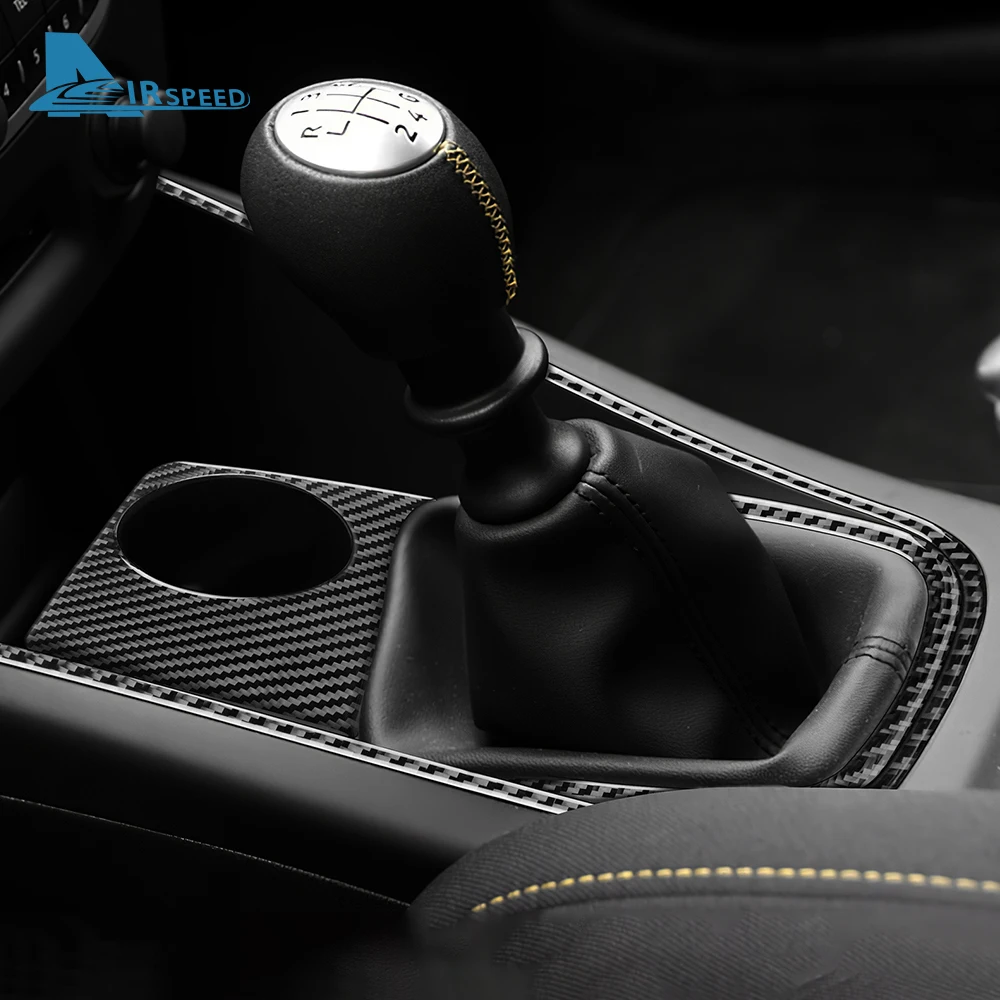 Real Soft Carbon Fiber Sticker For Renault Fluence Megane 3 RS 2009 2010 2011 2012 2013 2014 2015 LHD RHD Gear Shift Panel Trim