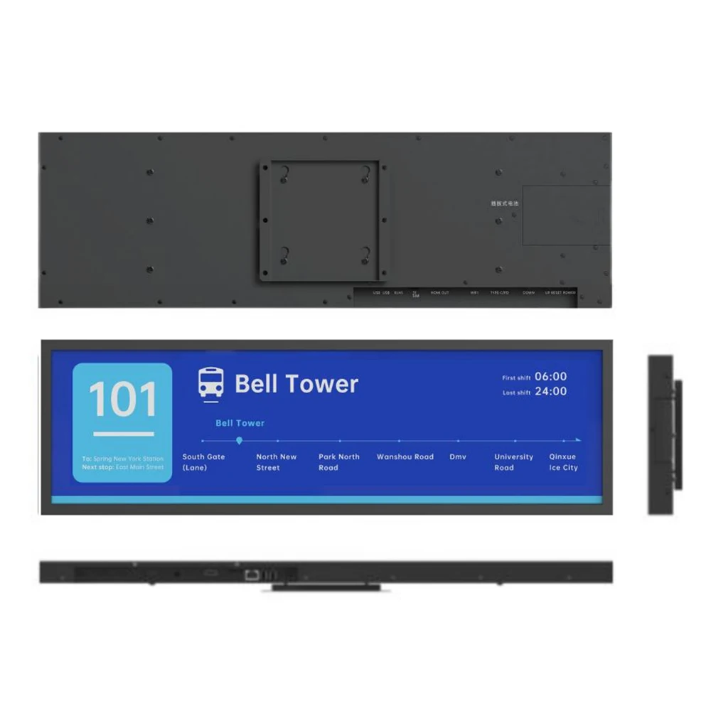 New Arrival Eg 28Inch Full Color E Ink Display Outdoor Waterproof E-Ink Epaper Smart Billboards For Museums Airports,Bus Station