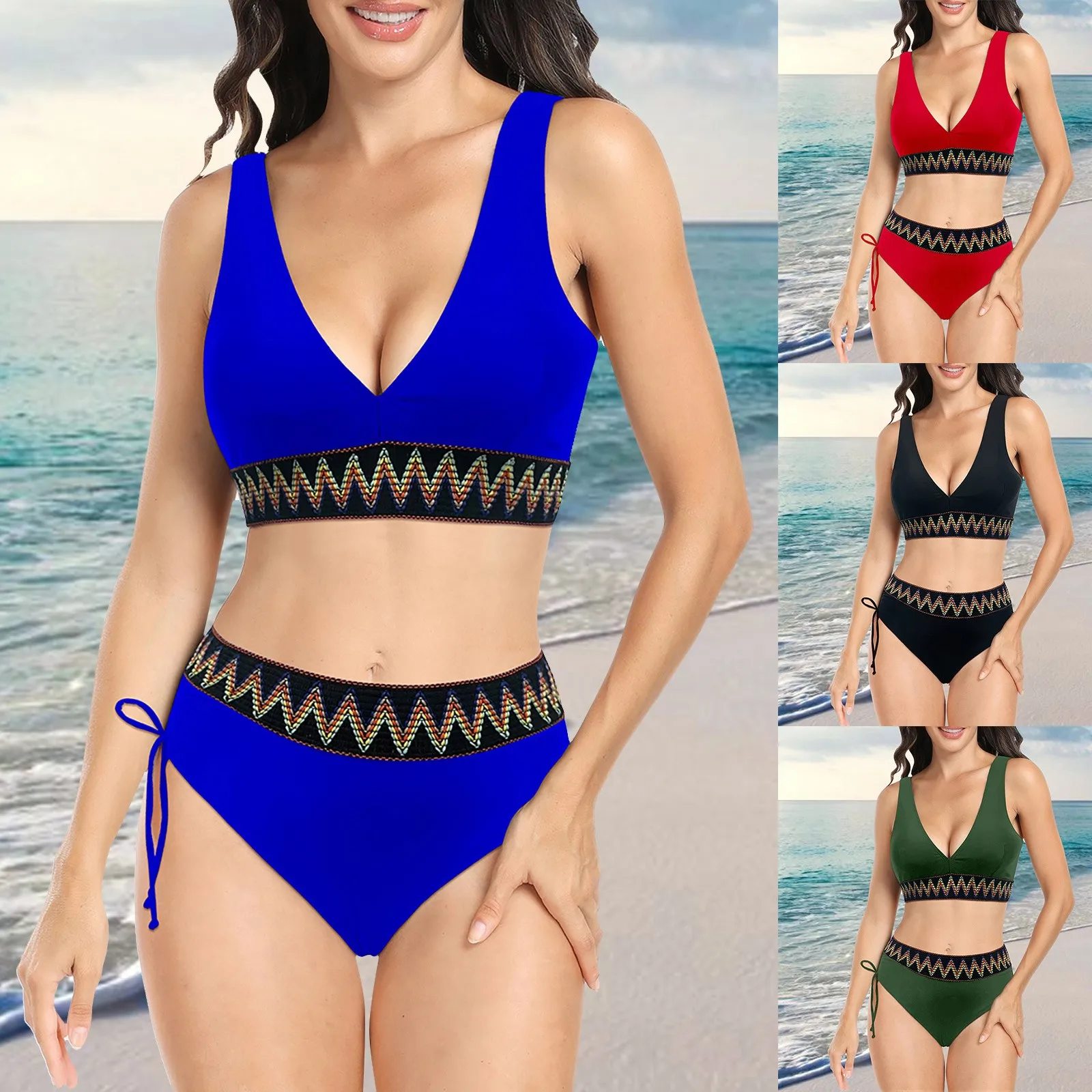 Bikini Set For Women Bathing Suit Tank Swimsuit Swim Suit Tops for Juniors Cute Rompers for Women Sporty Bikini with Shorts Set