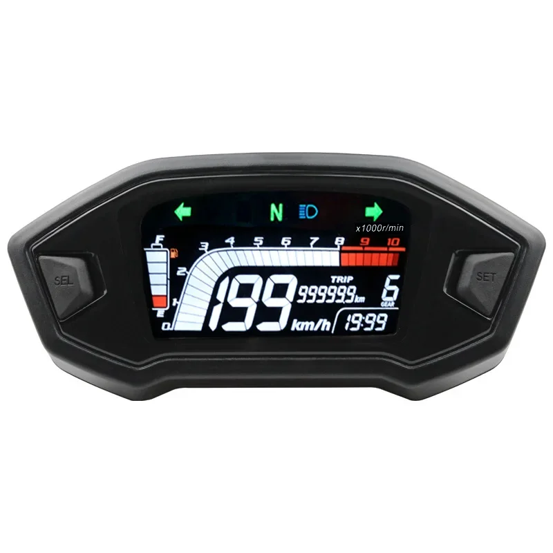 

Modified Motorcycle LCD Speedometer Odometer Gauge Digital Display Tachometer for ATV Scooter
