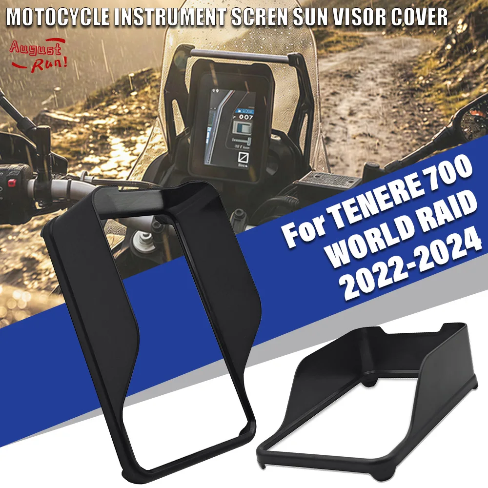 Motorcycle Accessories Instrument Screen Sun Visor Cover Sunshade Guard Protection For TENERE 700 WORLD RAID Tenere700 2022-2024
