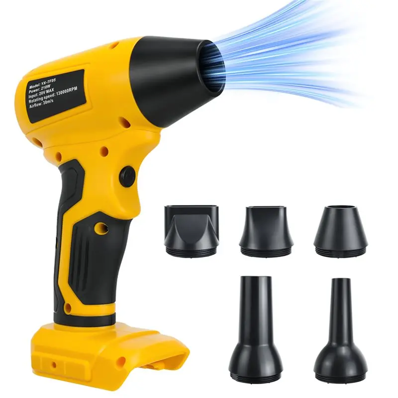 

2025 Trend Electric Air Blower 130000RPM Brushless Mini Fan High-Speed Violent Fan For 20V Battery(No Battery)