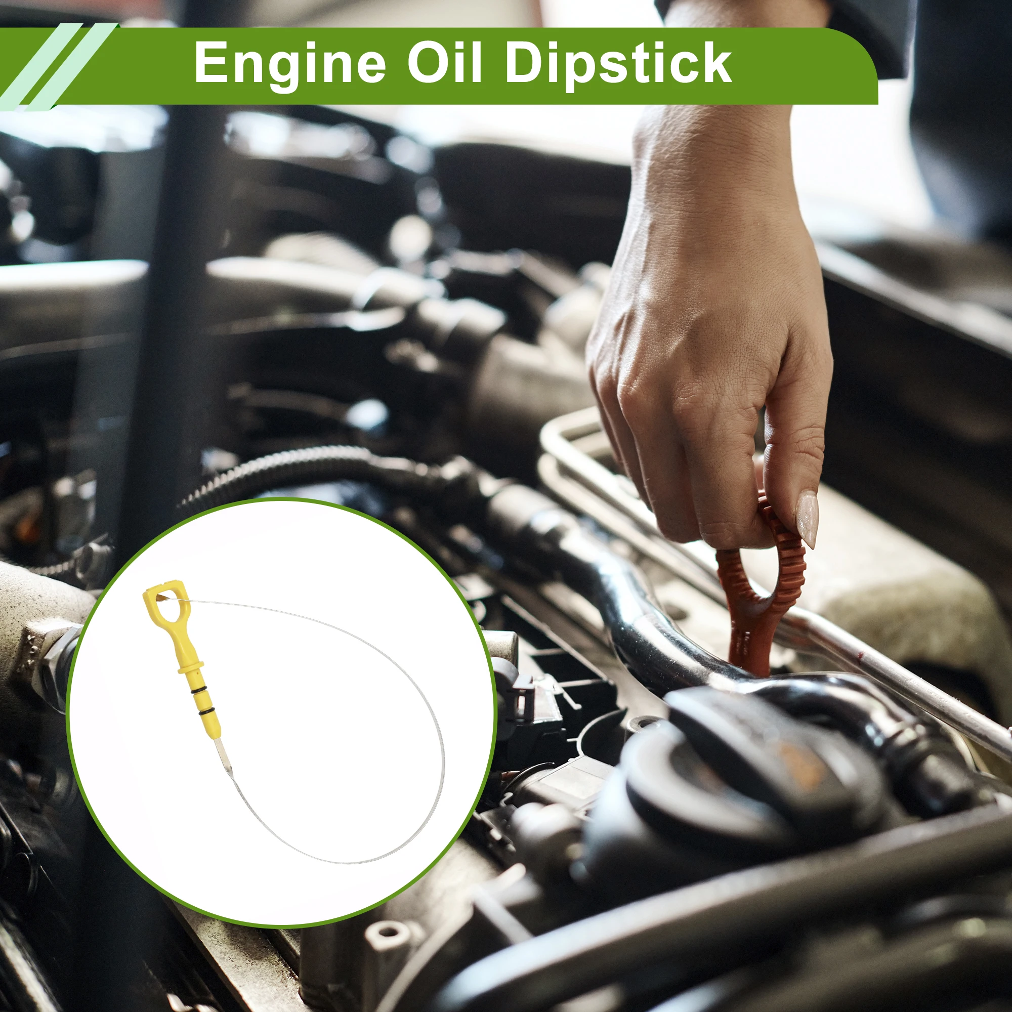 UXCELL Engine Oil Dipstick Oil Level Dip Stick No.2661122012 for Hyundai Accent 94-06