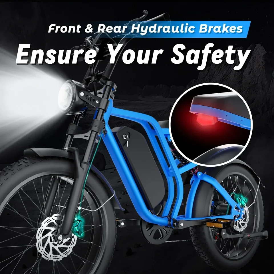 Electric bike 1500W Motor 52V 20AH Battery E-bike Hydraulic Brake Cross-Country Motorcycle 20*4.0 tire Mountain electric Bicycle image 7