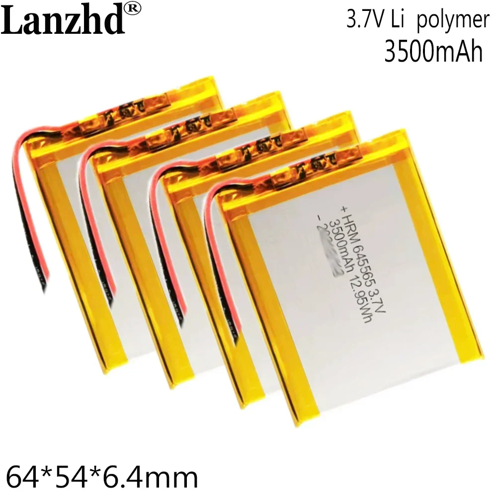 645464 Polymer Lithium Battery 3.7V 3.8V 3500mAh For wireless charging medical device 645565 Lithium battery