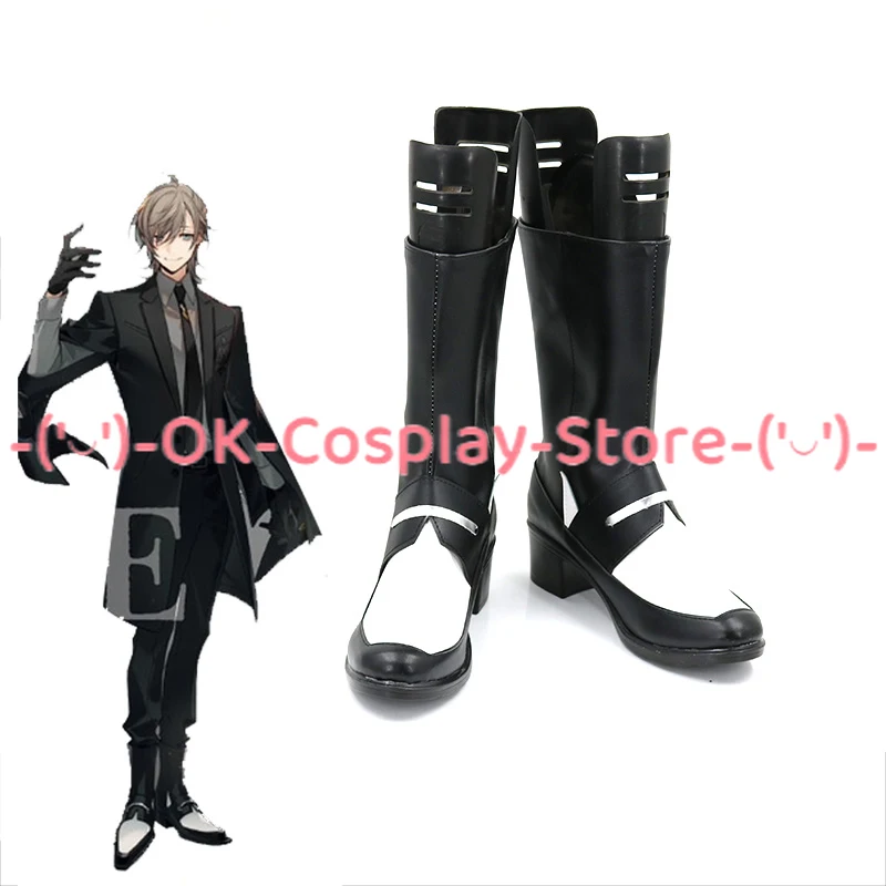 Kanae Cosplay Shoes PU Leather Shoes Halloween Carnival Boots Vtuber Cosplay Prop Custom Made