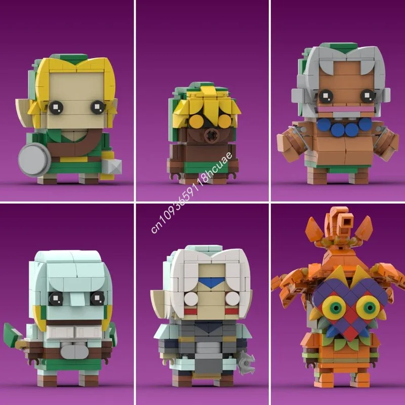 1017pcs MOC Legend Fantasy Quest Majoras Mask Brickheadz Model Building Blocks Assemble Education Creative Toys Festival Gifts