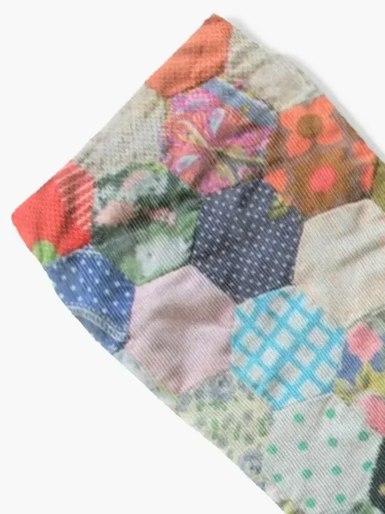 Vintage Patchwork Quilt Socks FASHION sports and leisure winter shoes Socks Girl Men's