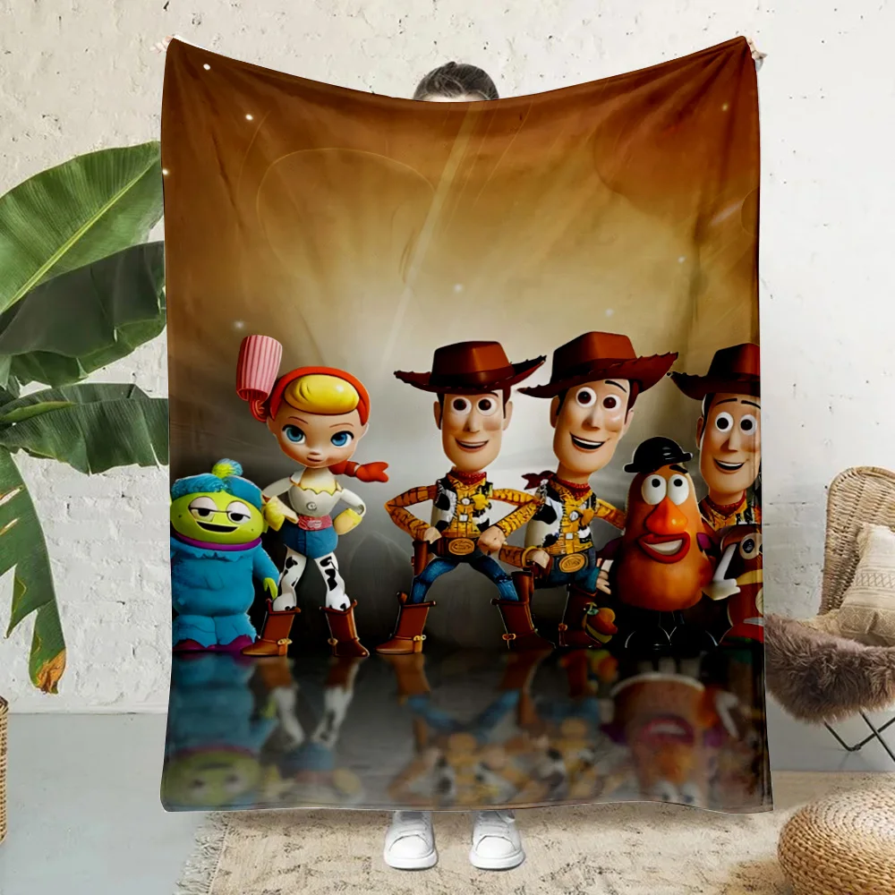 Cartoon Toy Story Alien Buzz Printed Blanket Picnic Blankets Warm Blanket Soft and Comfortable Blanket Home Travel Birthday Gift