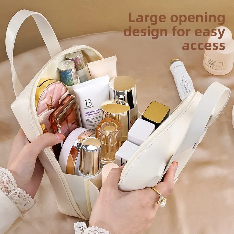 

Ins-style Shell Handheld Makeup Bag, Large Capacity, High-end Feel, Travel Portable, with Makeup Compartment and Storage Bag