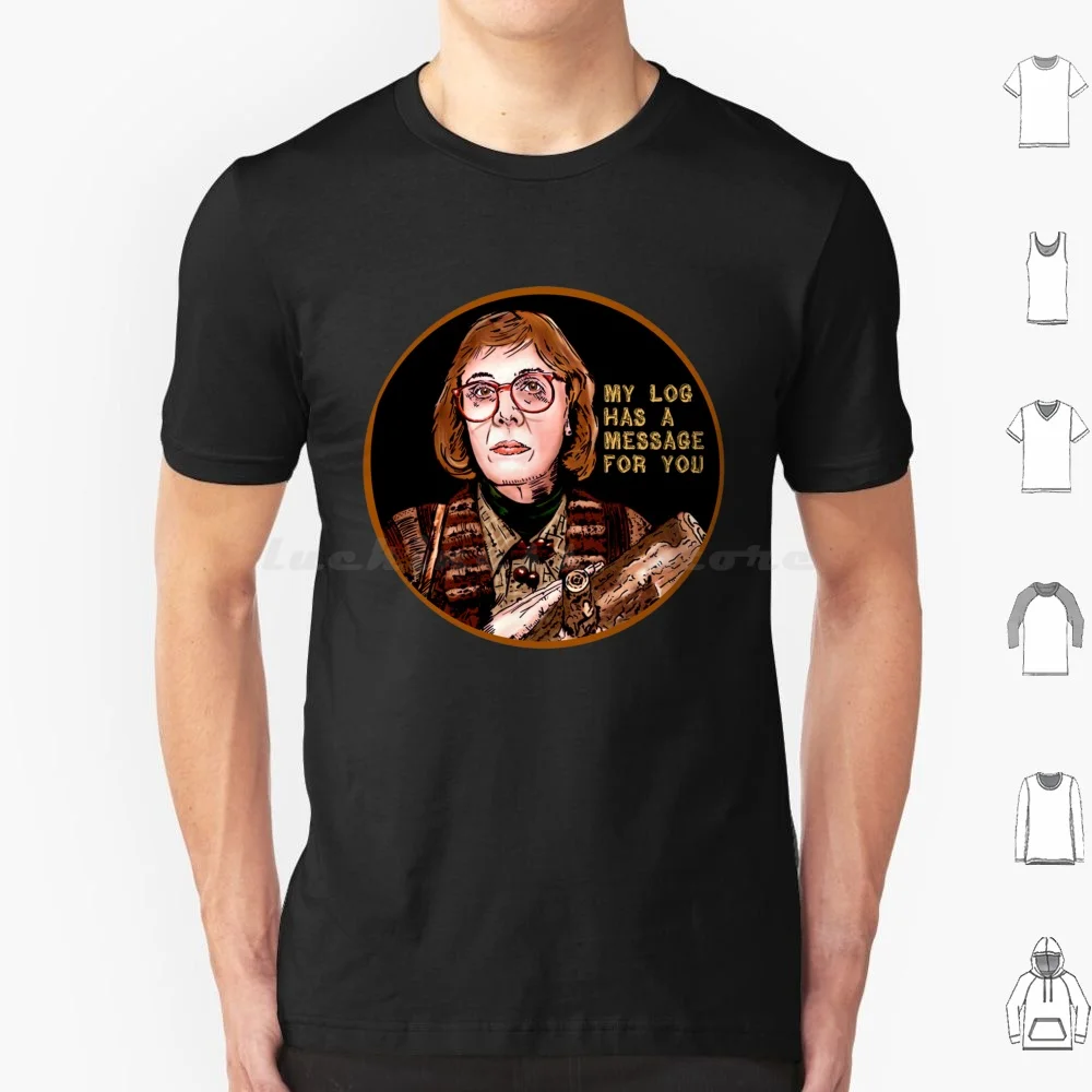 Log Lady-My Log Has A Message For You T Shirt Big Size 100% Cotton David Lynch Film Twin Peaks Lynch Eraserhead Movie Horror