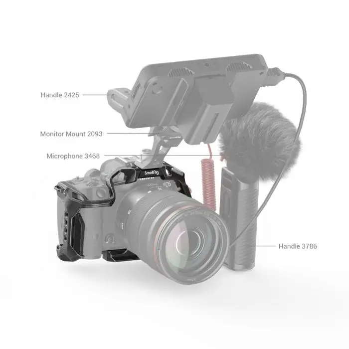 SmallRig R7 Cage DSLR Camera Cage for Canon EOS R7 Camera Full Cage Quick Release Plate 4003