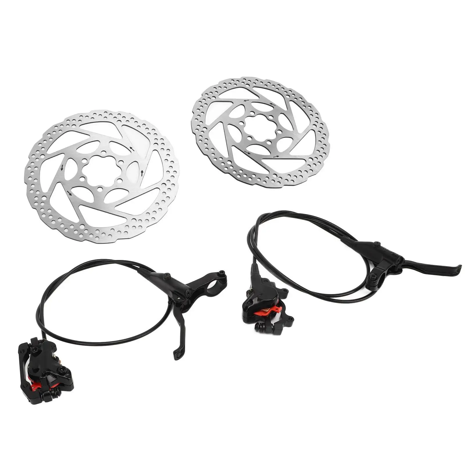 Aluminum Alloy Hydraulic Disc Brake Set for Mountain Bikes - Ergonomic 2 Piston Design, Strong Sealing for outdoor Riding