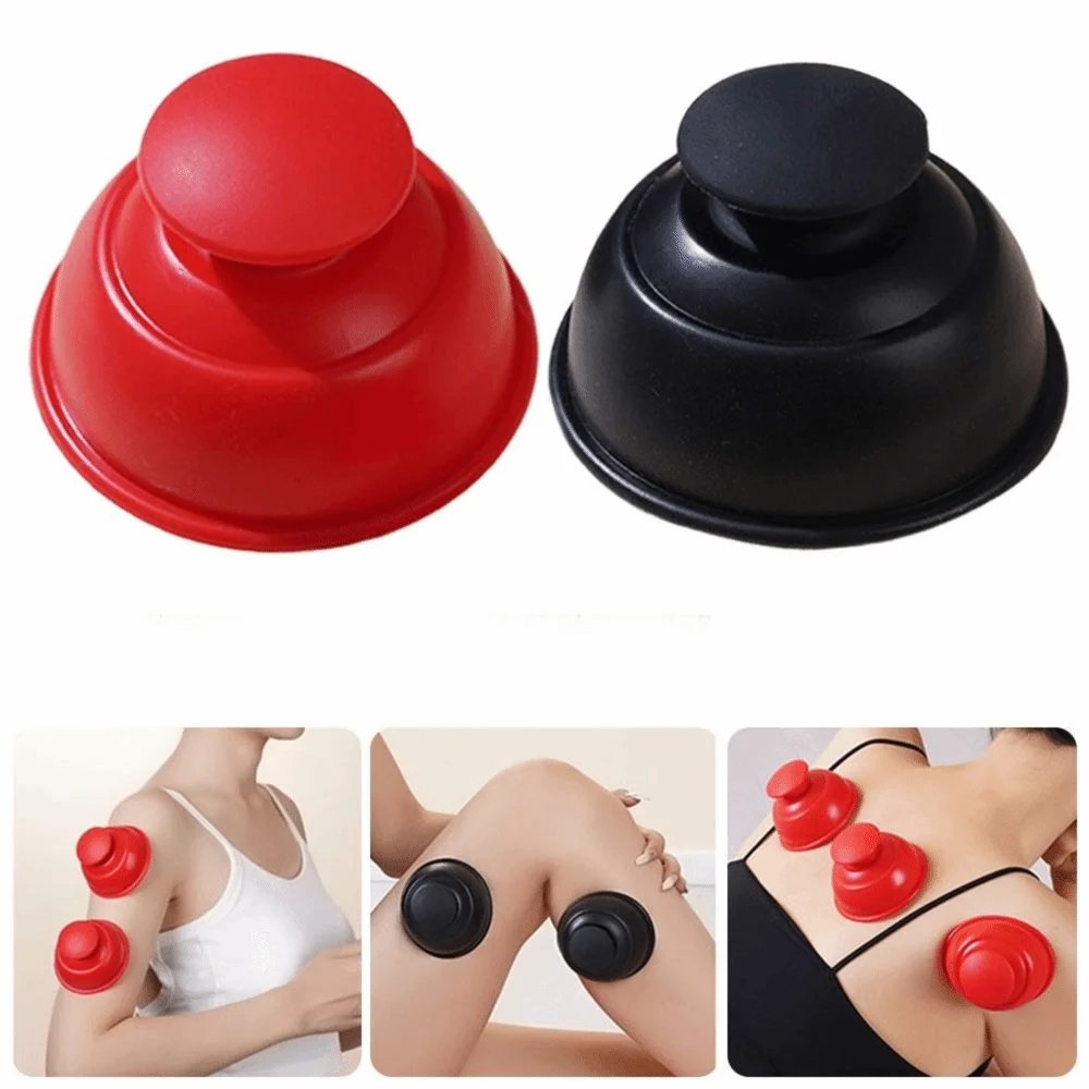 Durable Silicone Vacuum Cupping Press Type Scraping Silicone Cupper Anti Cellulite Massage Body Cups