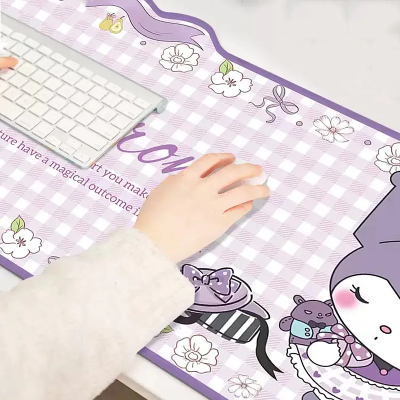 Sanrio Muismat Kuromi Oversized Gamer Toetsenbord Muismat Computer Accessoires Cartoon Kantoor Muismatten Desktop Protectors Mat