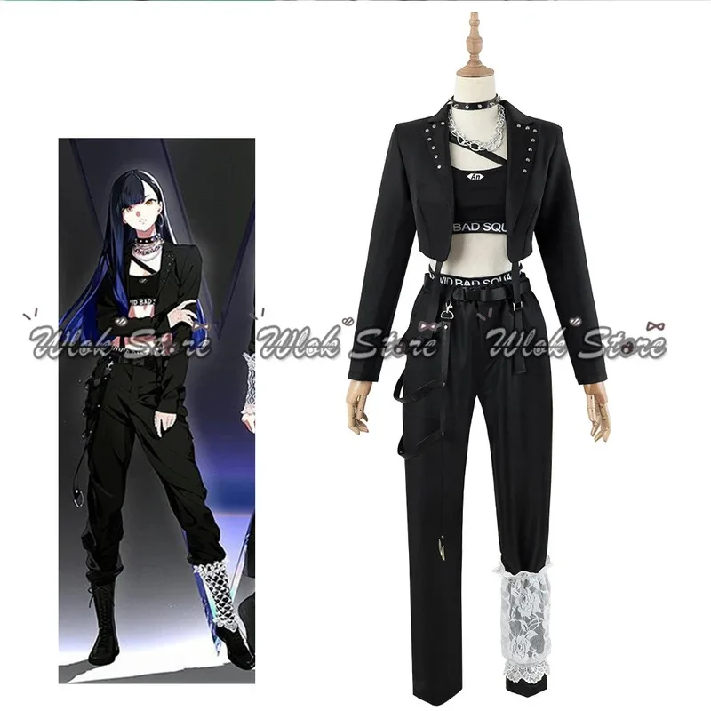 

Game Project Sekai Colorful Stage Cosplay Shiraishi An Costume Wig Women Halloween Party Performance Uniform Necklace Choker