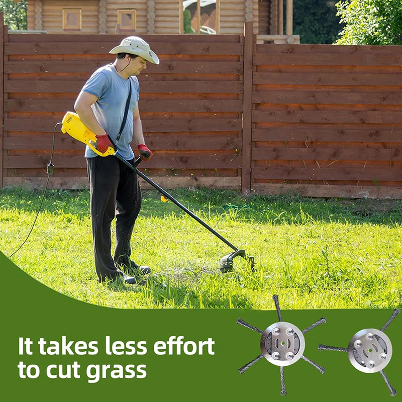 

Головка триммера для травы из стальной проволоки, новая сменная головка триммера для струн 2025 года, инструмент для удаления сорняков с проволочной головкой