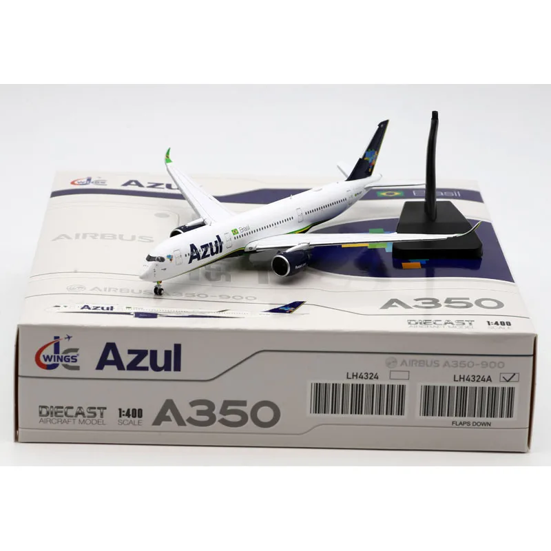 

LH4324A Alloy Collectible Plane Gift JC Wings 1:400 Azul Airlines Airbus A350-900 Diecast Aircraft Jet Model PR-AOY Flaps Down