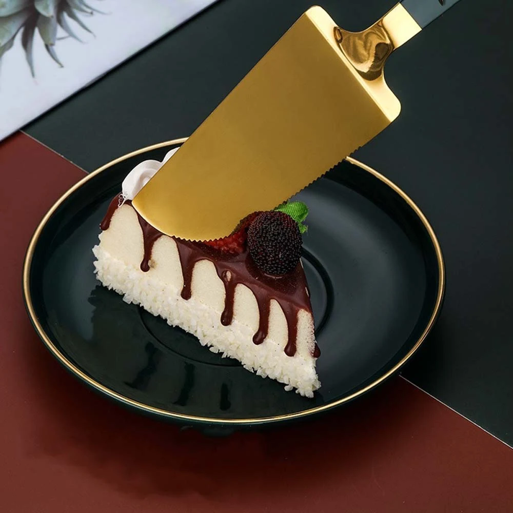 1PC Kitchen Stainless Steel Cakes Shovel Knife Pie Pizza Cheese Server Cakes Divider Knives Bread Shovel Kitchen Baking Tool