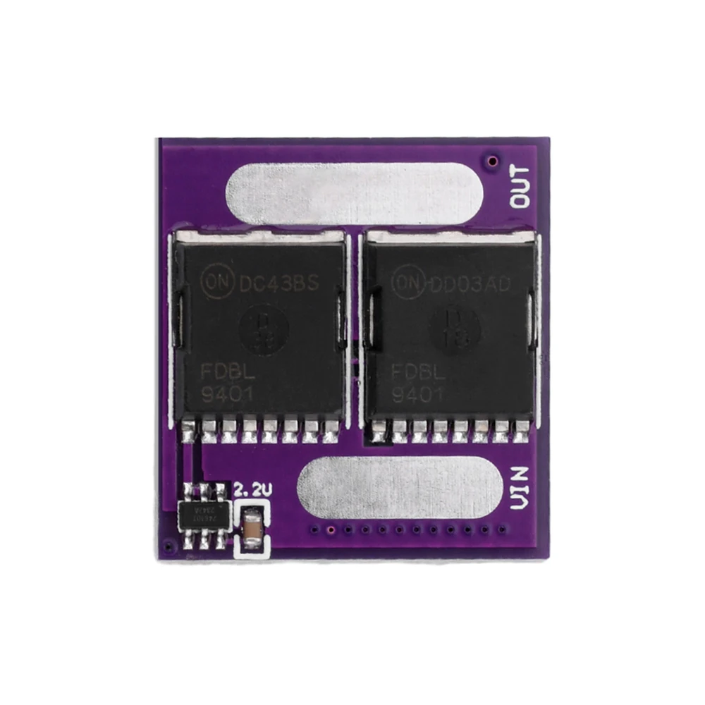 60A Two MOS No Voltage Limit Ideal Diode Module Anti Backflooding Anti Reverse Connection Anti Backup Diode No Ground Required