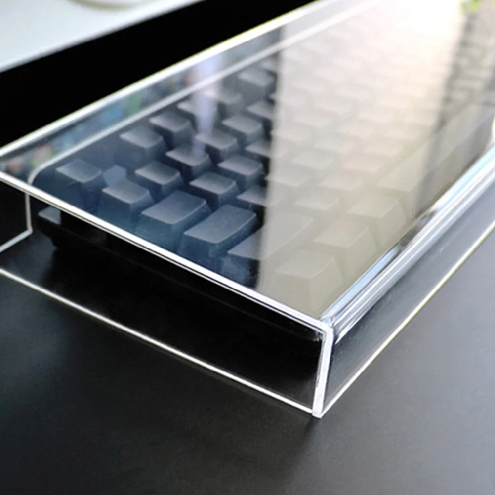 Dustproof Computer Keyboard Accessory Acrylic Cover Protective Case Transparent Mouse Holder Protector Lapdesk