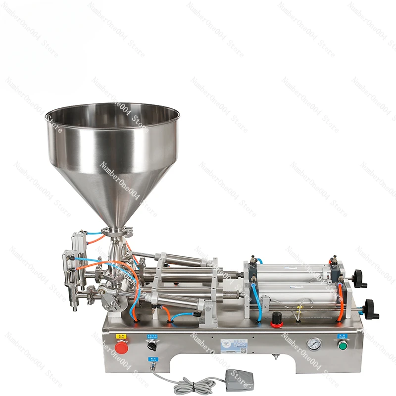 Double-Head Paste Filling Machine Automatic Paste Liquid Filling Machine Desktop Customized Quantitative Filling Machine