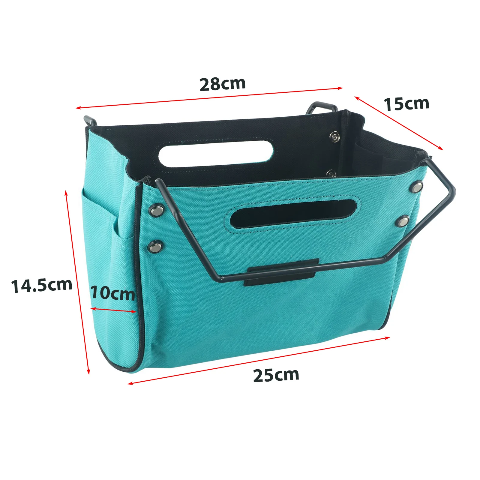 Oxford Cloth Ladder Tool Bag Built for Extension Ladder Tasks with Rivet Enhanced Strength and Elastic Band Inner Fixation