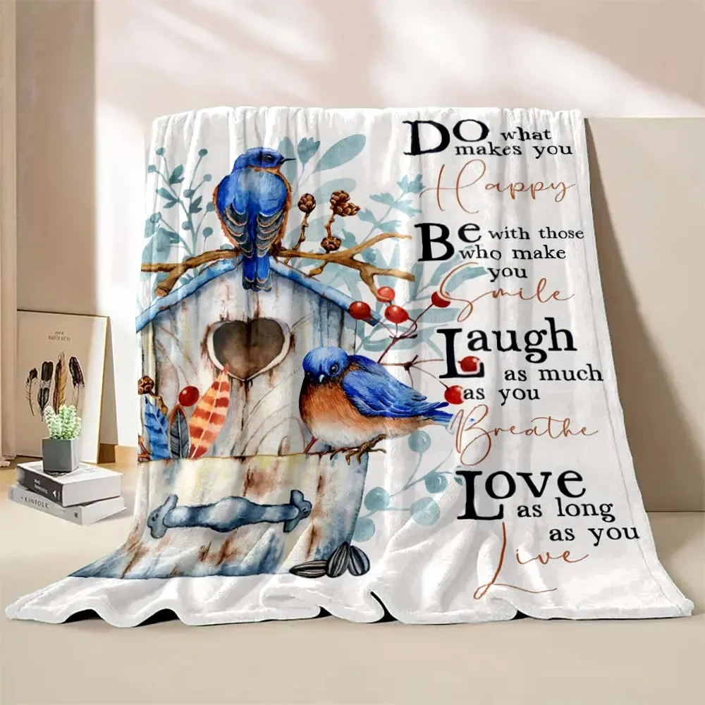 6 Sizes Bible Psalms Quotes Printed BelieverBlanket Warm Soft and Comfortable Home Travel Blanket Sofa Bedding Cover Blanket