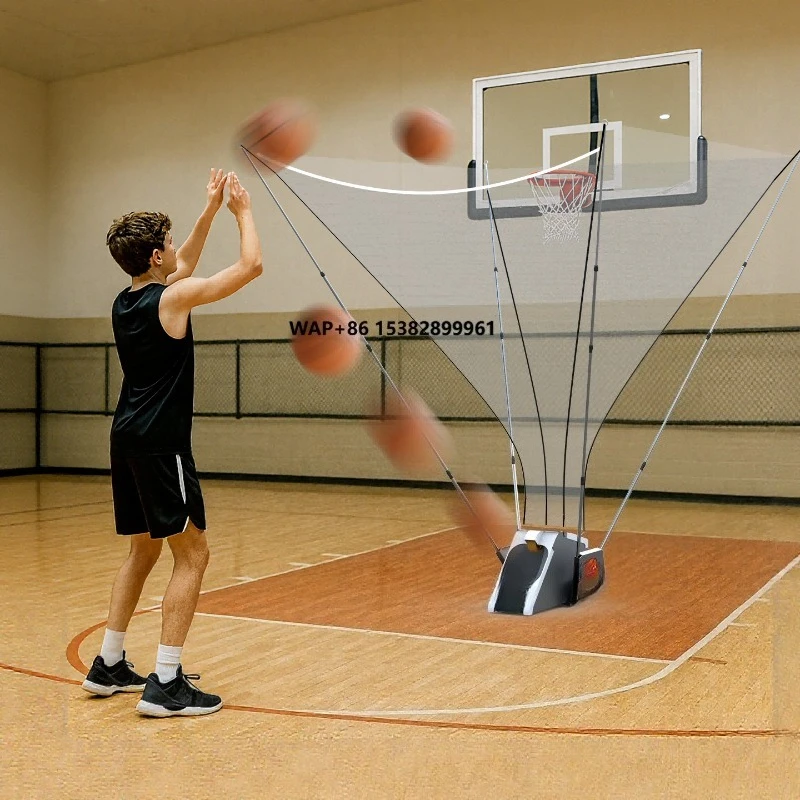 Basketball Shooting Machine Shot Trainer and Automatic Rebounder for Home