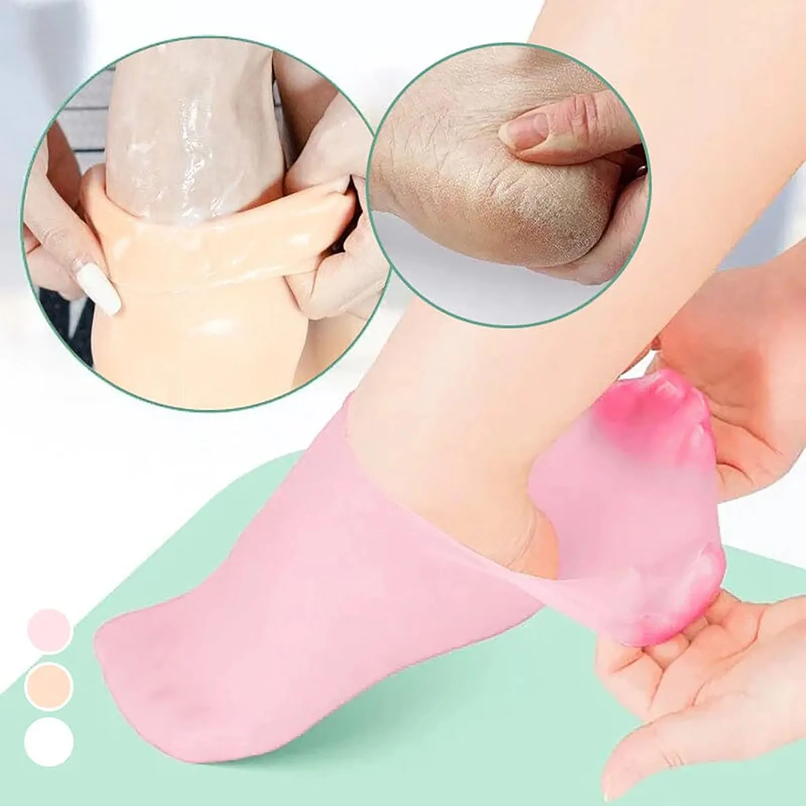 Moisturizing Socks Foot Patch Sole Silicone Honeycomb Cushioning Foot Protection Beach Socks for Unisex Skin Nourishing Sock