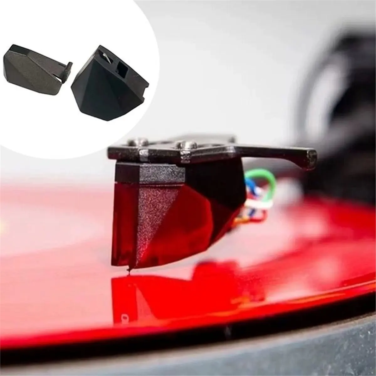 2M Turntables Stylus Elliptical Stylus Replacement for 2M Series Stylus with Stylus Guard Cover, DT75