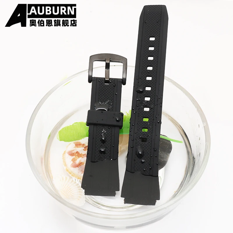 Black Men\'s Resin watchband For CASIO Edifice 5119 EF-552 EF-552D 25*20mm Convex mouth Waterproof Rubber Strap Silicone Bracelet