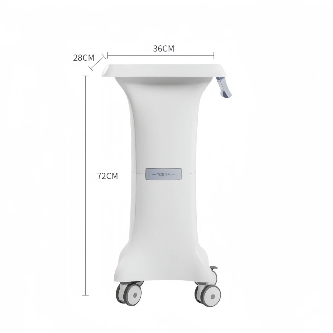 Medical Trolley With Lockable Wheels-Ultrasound Imaging Scanner Vehicle Storage Cart 36*28cm Panel Mobile Dental Cart For Clinic - view 5