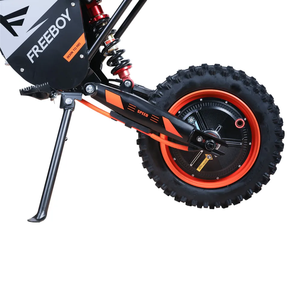 FREEBOY Y66 Adult Electric Bike, 48V30Ah Battery, Hydraulic Disc Brake, Front Hydraulic and Rear Spring Shock Absorber, 12/10‑Inch Off‑Road Pneumatic Tires, Outdoor Commuting & Off‑Road Electric Bike image 8