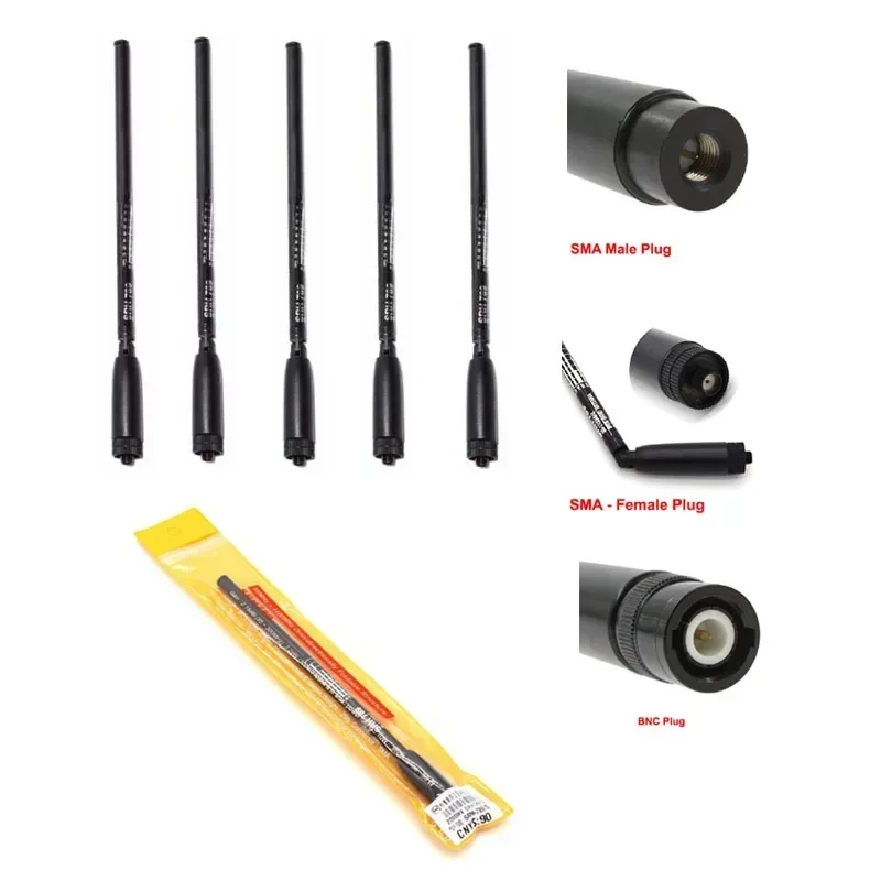 

Lot 5PCS SRH789 SMA Male/Female/BNC Foldable Wide Band Telescopic Antenna SRH-789 For Baofeng UV-3R UV-5R UV-82 UV-9R Radio