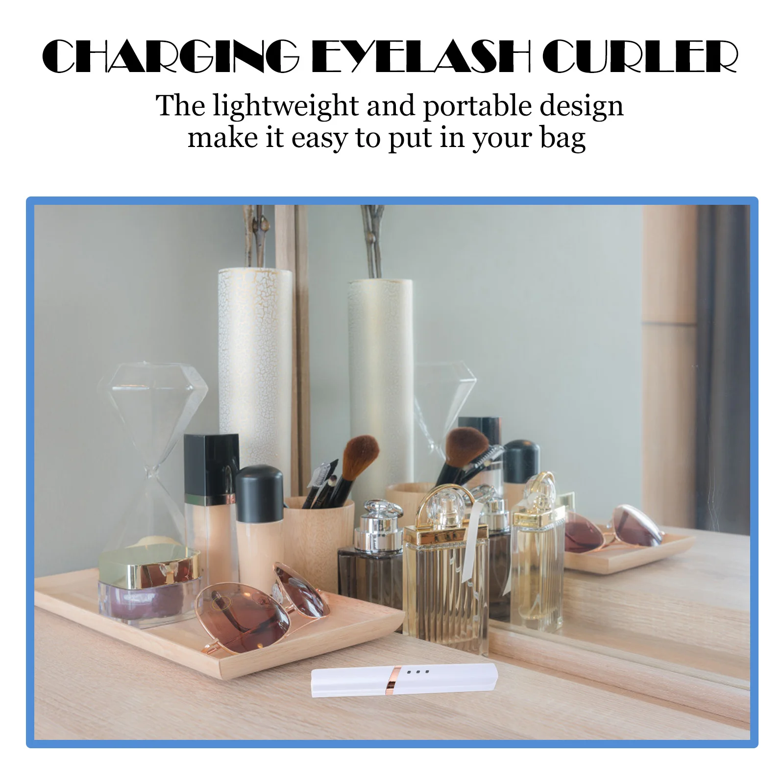 

Rechargeable Electric Eyelash Curler Heating Makeup Tool Portable Beauty Salon Supply Professional Curling Clip With