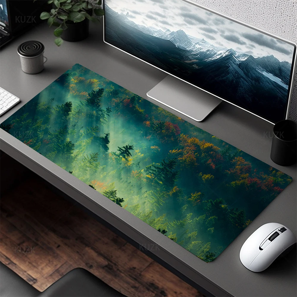 Mauspad nach Hause neue große Maus matte Sternen himmel Wald Landschaft Büro Laptop Teppich weiche Anti-Rutsch-Desktop-Mauspad Maus matte