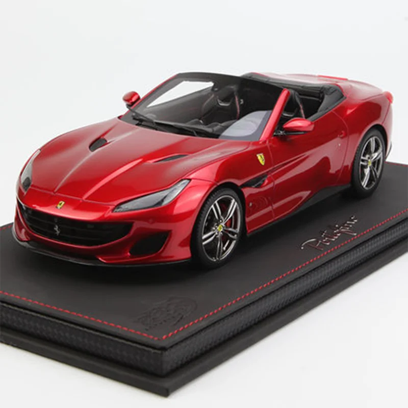 Bbr 1:18 Portofino Spider Version haut de gamme Simulation résine Miniature modèle de voiture de sport personnalisé cadeau de noël pour enfants ornement