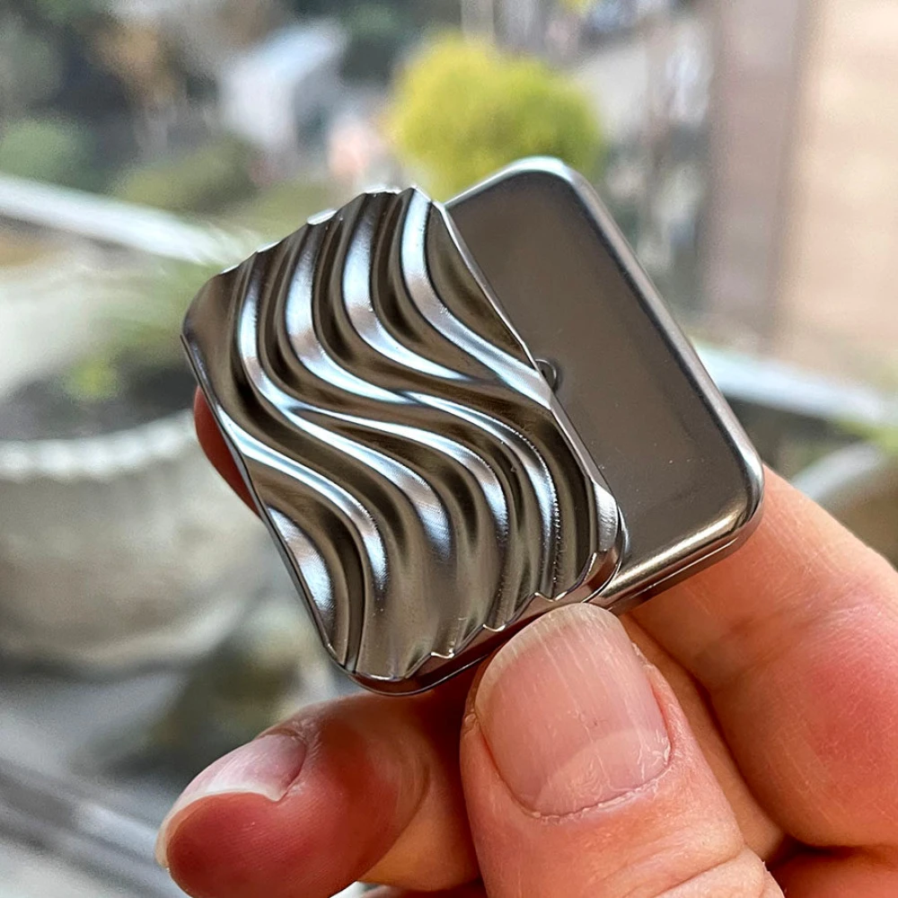 

Wave Titanium Unlimited Pushing Slider 6+8 Fidget Toys For Adults Fidget Spinner Anxiety Relief Gadgets Fidget Sliders Metal