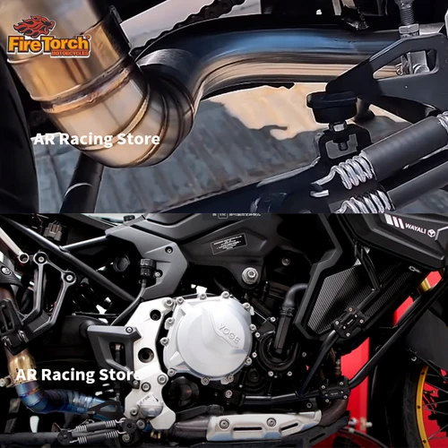 Imagen 2 del producto Para VOGE 900DS 900 DS DS900X DS900 X 2024 2025 Escape de motocicleta Moto modificado tubo de enlace medio conectar silenciador Original