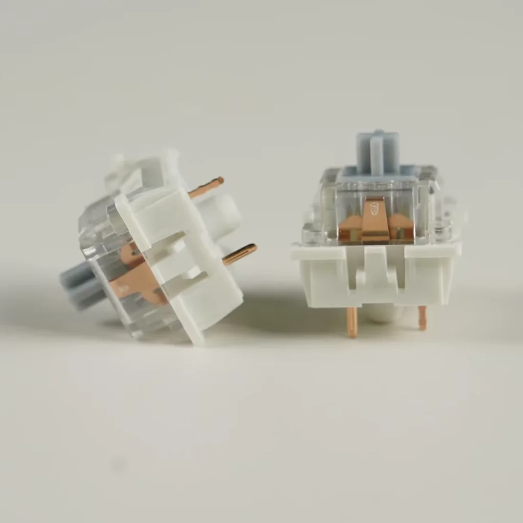 Przełączniki Outemu Silent Switch Szare Białe Żółte 3-Pinowe Liniowe Tactile Mechaniczne Wyciszone Przełączniki RGB Pasujące do Obudowy Hot Swap Fabrycznie Smarowane — zdjęcie produktu 2