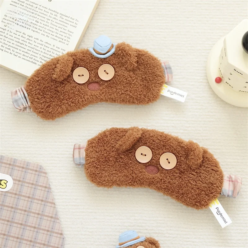 mascara-de-olhos-de-urso-amarela-com-botoes-design-criativo-e-fofo-de-desenho-animado-mascara-para-dormir-ideal-para-sonecas-e-uma-boa-noite-de-sono