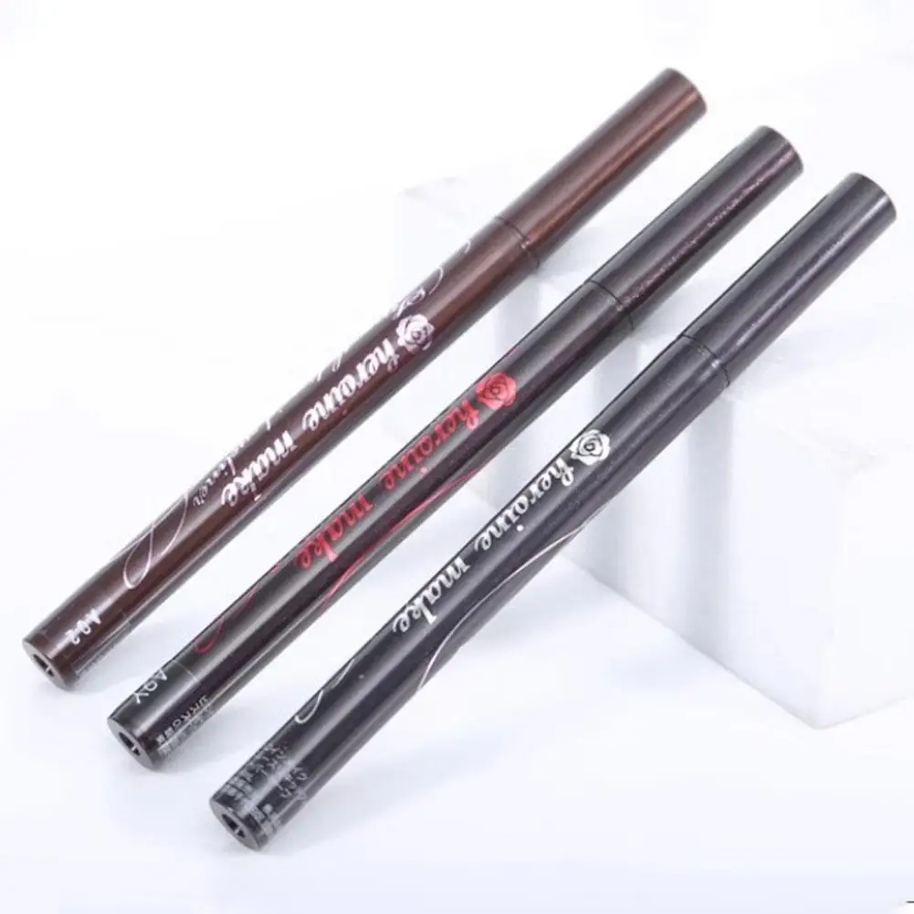 Kissme Eyeliner liquido nero Occhi impermeabili Occhi ad asciugatura rapida Trucco Mascara Ciglia Estensione ciglia Pennello Trucco