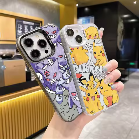 Gengar Pikachu Casing For Infinix Tecno Spark 30C 7 10 20 Pro Pova 6 7 Pro Camon 40 Pro 30S SMART 5 7 8 6 9 10 Plus IMD Cover